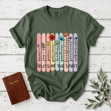 Comfort Colors Fruits Of The Spirit Floral T-Shirt