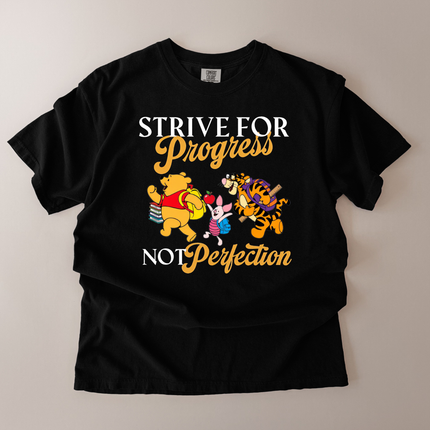 Comfort Colors Strive For Progress Pooh T-shirt