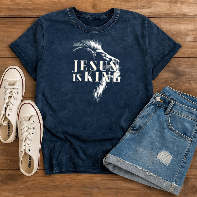 Jesus Is King Christian T-Shirt - Lion Graphic Edition