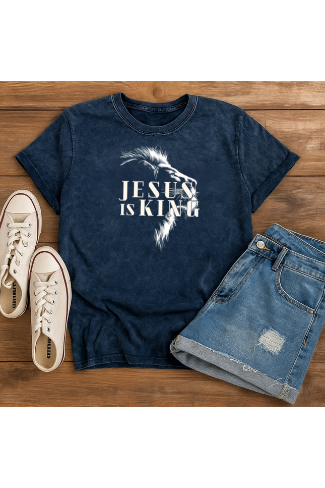 Jesus Is King Christian T-Shirt - Lion Graphic Edition