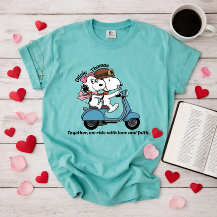 Comfort Colors Together we ride with love and faith T-Shirt