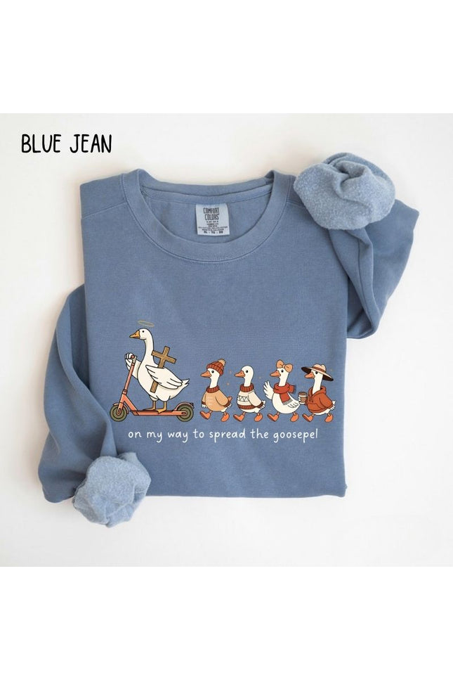 Comfort Colors Funny Goose Christian TShirt Retro Fall Goose Sweatshirt