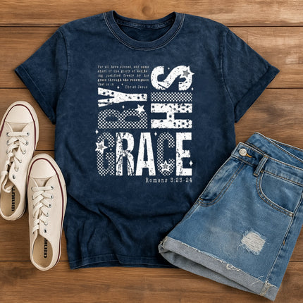 By His Grace Christian T-Shirt