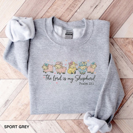 The Lord Is My Shepherd Embroidery Sweatshirt