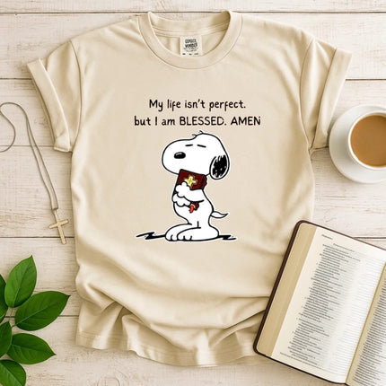 I Am Blessed Amen Snoopy Comfort Color T-Shirt