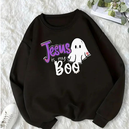 Jesus Is My Boo Sweatshirt - Funny Faith Graphic Crewneck