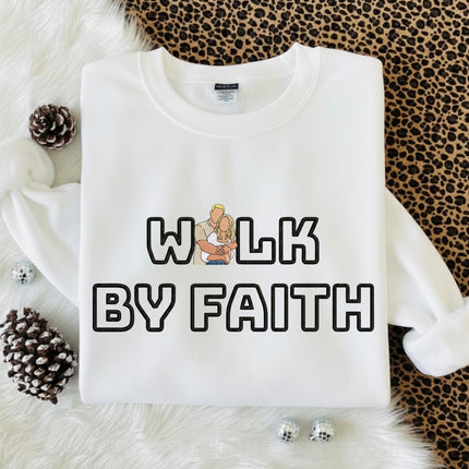 Walk By Faith Embroidered Sweatshirt