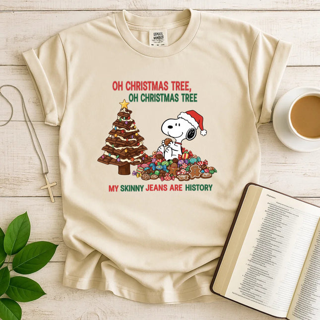 My Skinny Jeans Are History Snoopy Comfort Color T-Shirt