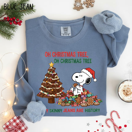 My Skinny Jeans Are History Snoopy Comfort Colors Sweatshirt