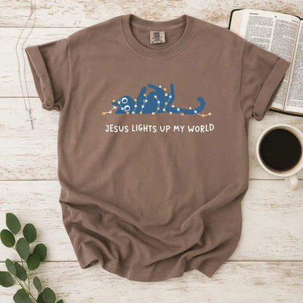 Comfort Colors Jesus Light Up My World T-Shirt
