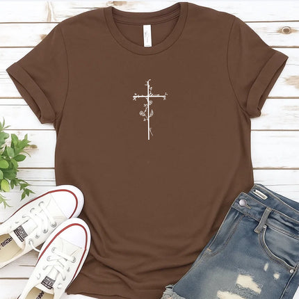 Comfort Colors Faithful Cross Graphic Tee