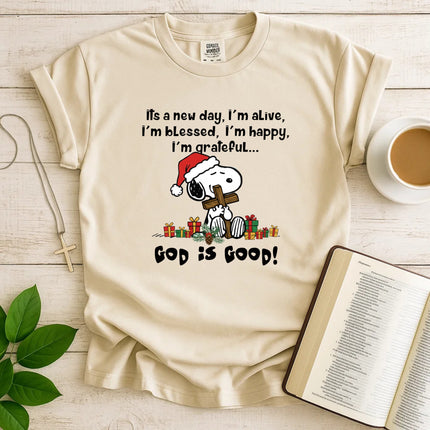 God is Good Snoopy Comfort Color T-Shirt