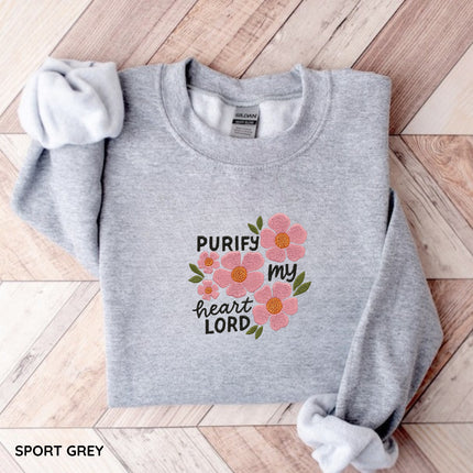 Furify My Heart Lord Embroidery Sweatshirt