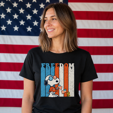 Comfort Colors Freedom Patriotic Friends Sunglasses T-Shirt