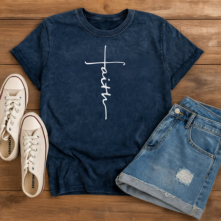 Faith on Cross Christian T-Shirt