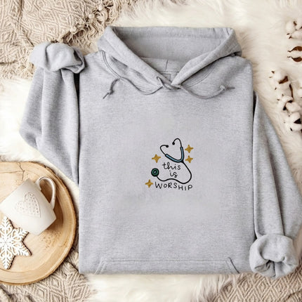 This Is Worship Embroidered Hoodie
