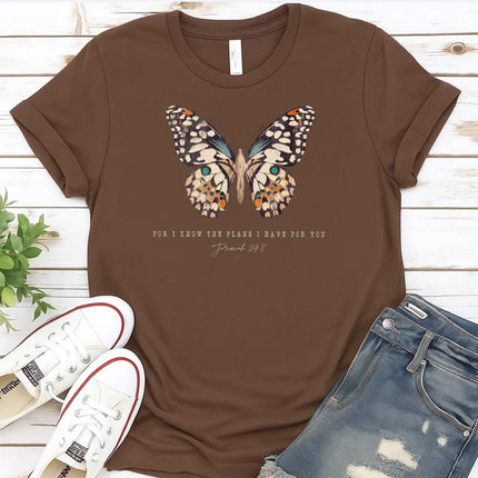 Comfort Colors Butterfly Jeremiah 29:11 Christian T-Shirt