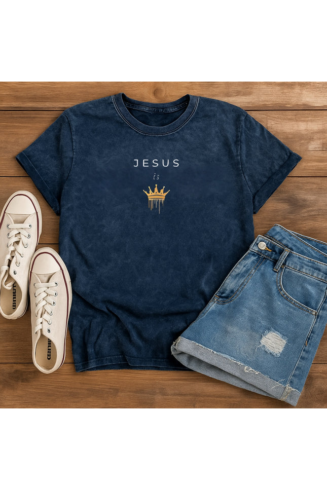 JESUS IS KING GOLDEN CROWN T-Shirt