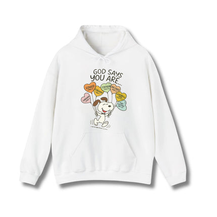 God says Gildan Hoodie