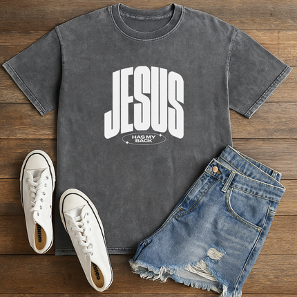 Jesus Has My Back Inspirational Graphic T-Shirt