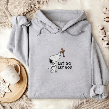 Let Go Let God Embroidered Hoodie