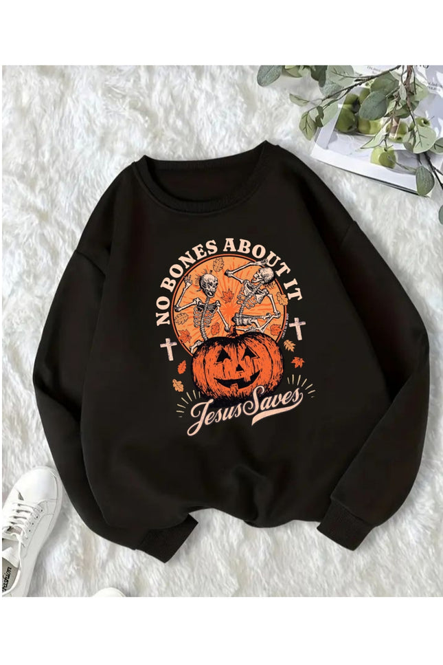 No Bones About It Jesus Saves Sweatshirt