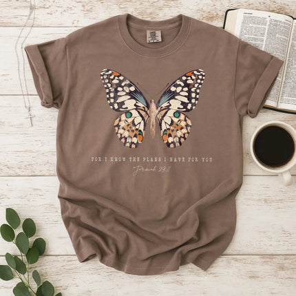 Comfort Colors Butterfly Jeremiah 29:11 Christian T-Shirt