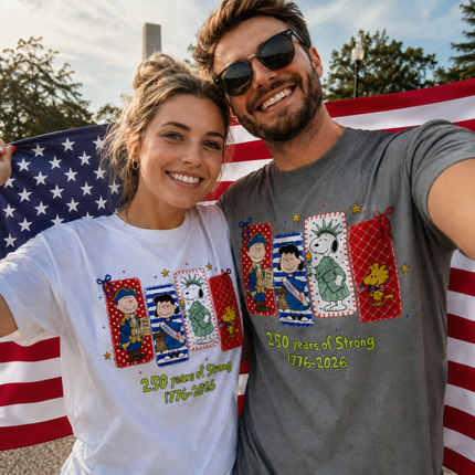 Comfort Colors 250 Years of Strong Historical Patriotic Friends T-Shirt