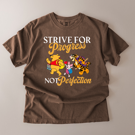 Comfort Colors Strive For Progress Pooh T-shirt