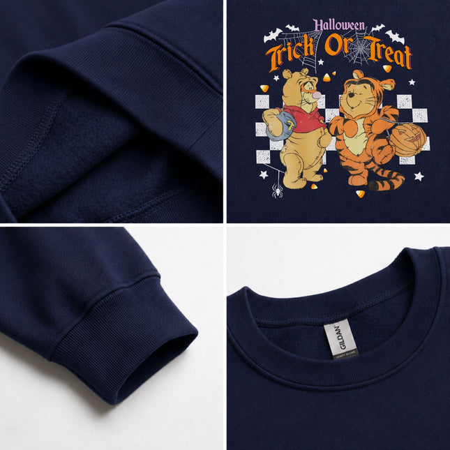 Halloween Tigger And Pooh Trick Or Treat Sweatshirt