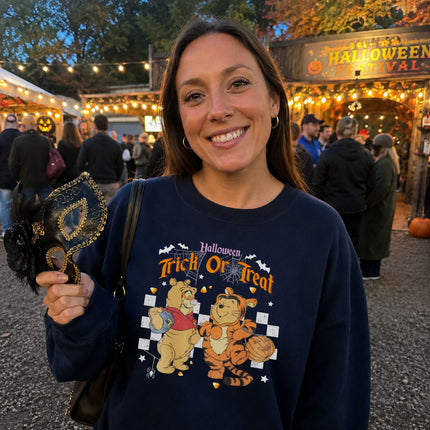 Halloween Tigger And Pooh Trick Or Treat Sweatshirt