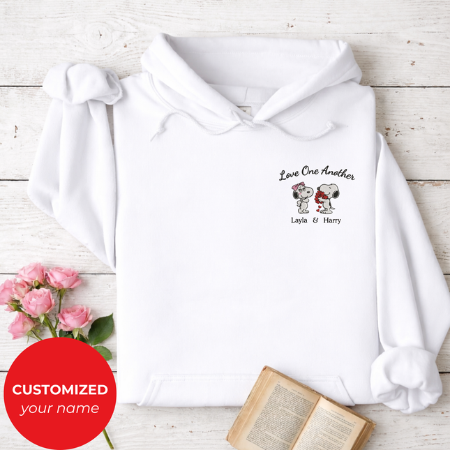 Love One Another Embroidered Hoodie