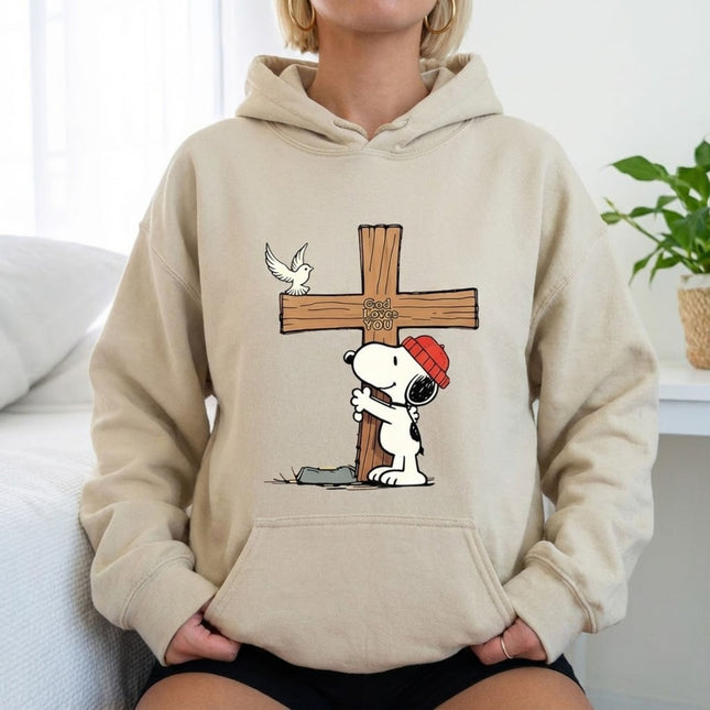 God Loves You Snoopy Hoodie