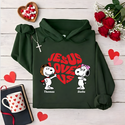 Jesus loves us Hoodie