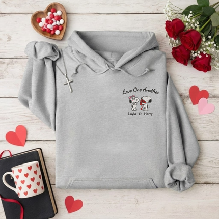 Love One Another Embroidered Hoodie