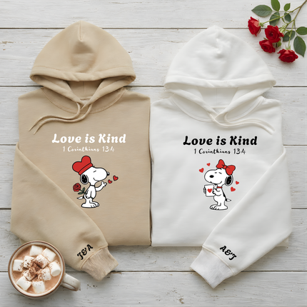 Love is Kind Hoodie - Snoopy