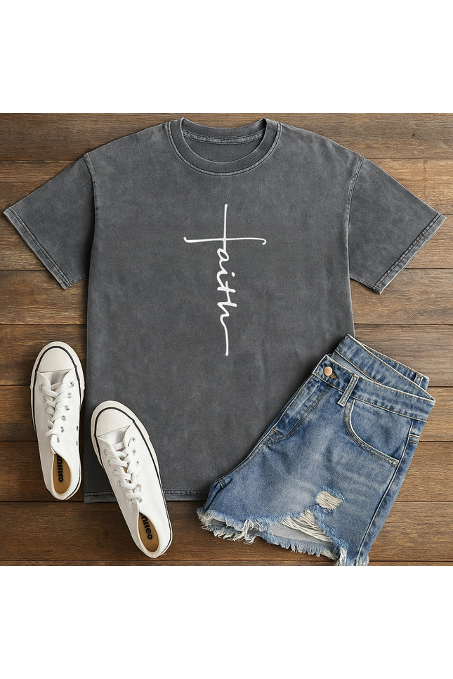 Faith on Cross Christian T-Shirt
