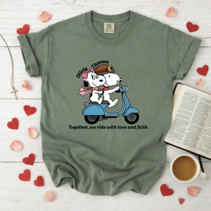 Comfort Colors Together we ride with love and faith T-Shirt
