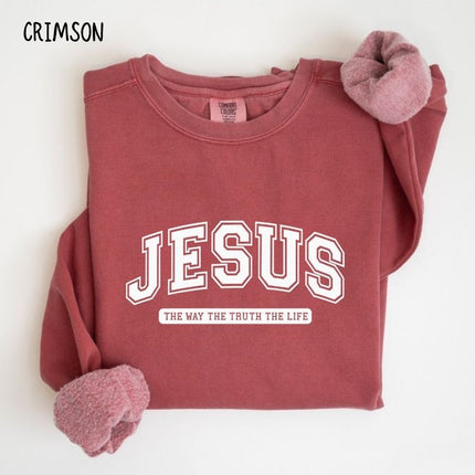 Comfort Colors Jesus The Way The Truth The Life Sweatshirt