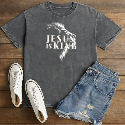 Jesus Is King Christian T-Shirt - Lion Graphic Edition