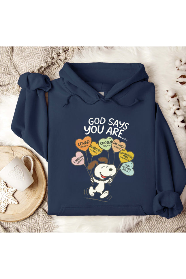 God says Gildan Hoodie