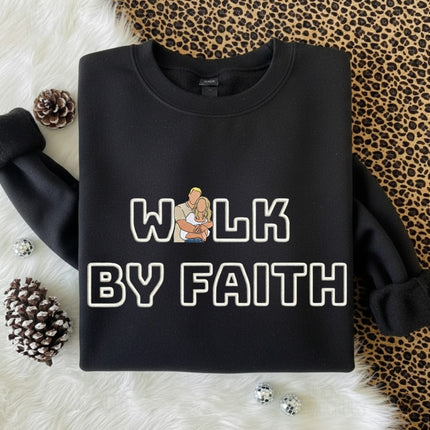 Walk By Faith Embroidered Sweatshirt