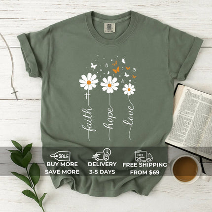 Comfort Colors Spread Faith Hope Love T-Shirt
