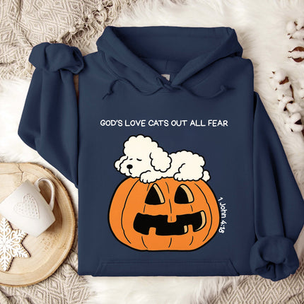 God's Love Cats Out All Fear Gildan Hoodie