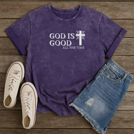 God is Good All the Time and Cross Christian T-Shirt