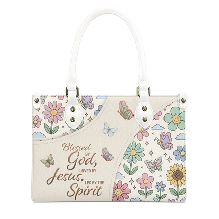 Blessed Loved Led Leather Handbag