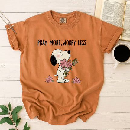 Comfort Colors Pray More Worry Less T-Shirt