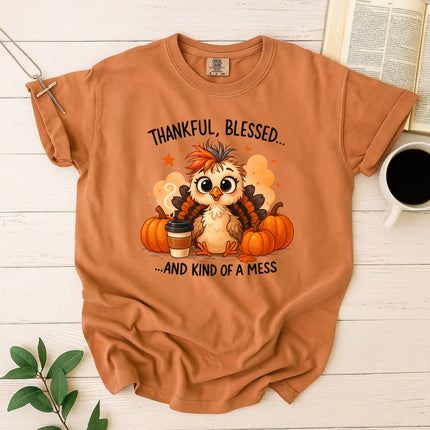 Comfort Colors Thankful and Blessed T-Shirt