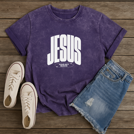 Jesus Has My Back Inspirational Graphic T-Shirt