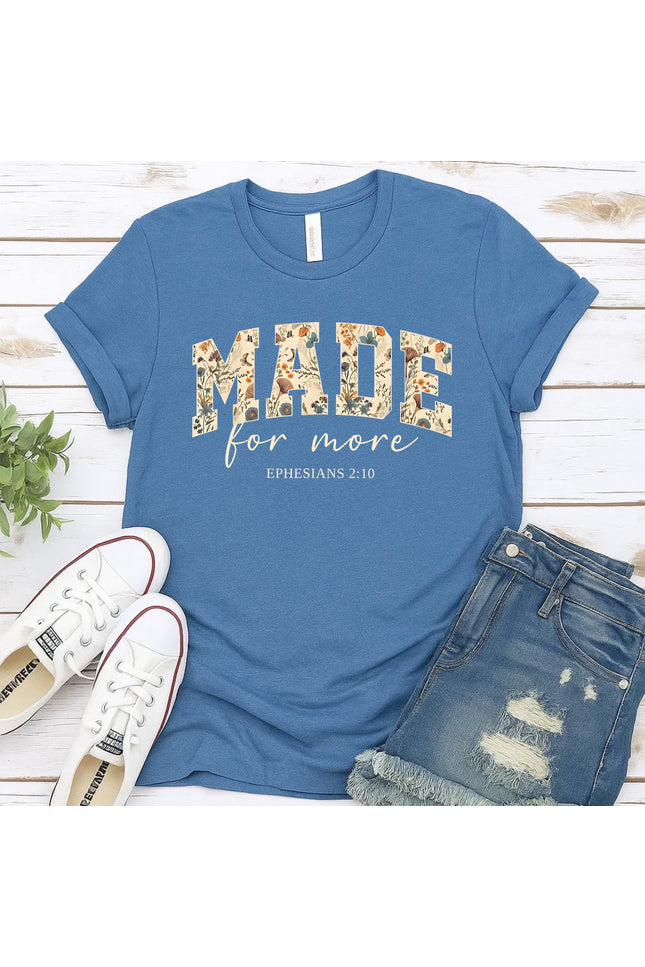 Comfort Colors Made For More Christian Graphic Tee